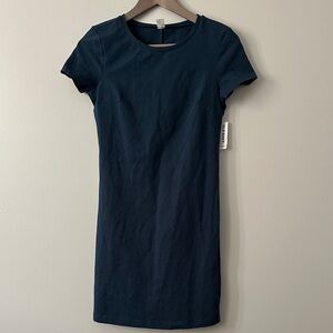 Old Navy XS Short Sleeve Dark Blue Dress NWT